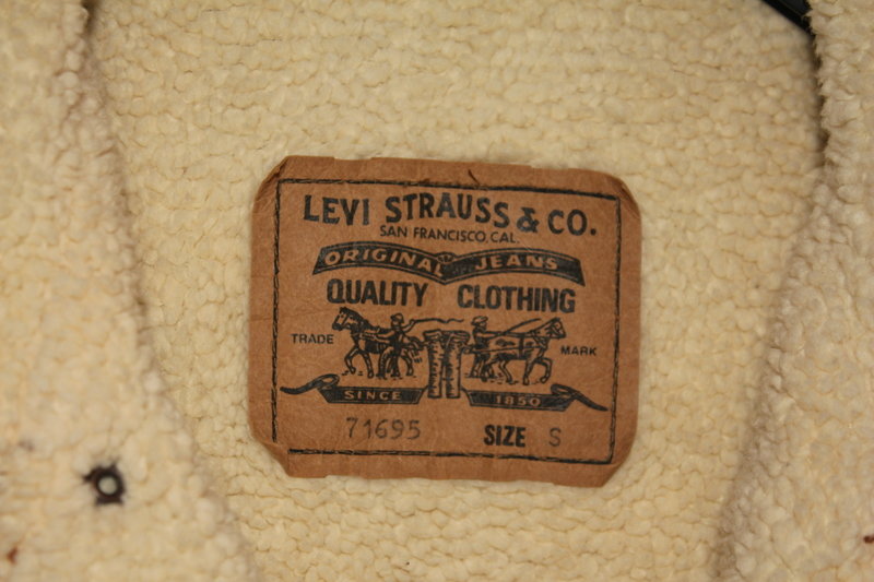 Levi Strauss Jacke Mantel Baumwolle braun S