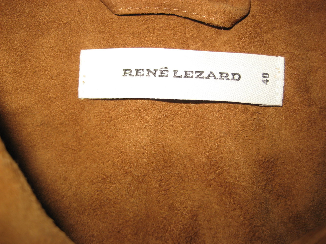 Rene Lezard, Wildlederjacke, Gr. 40, braun