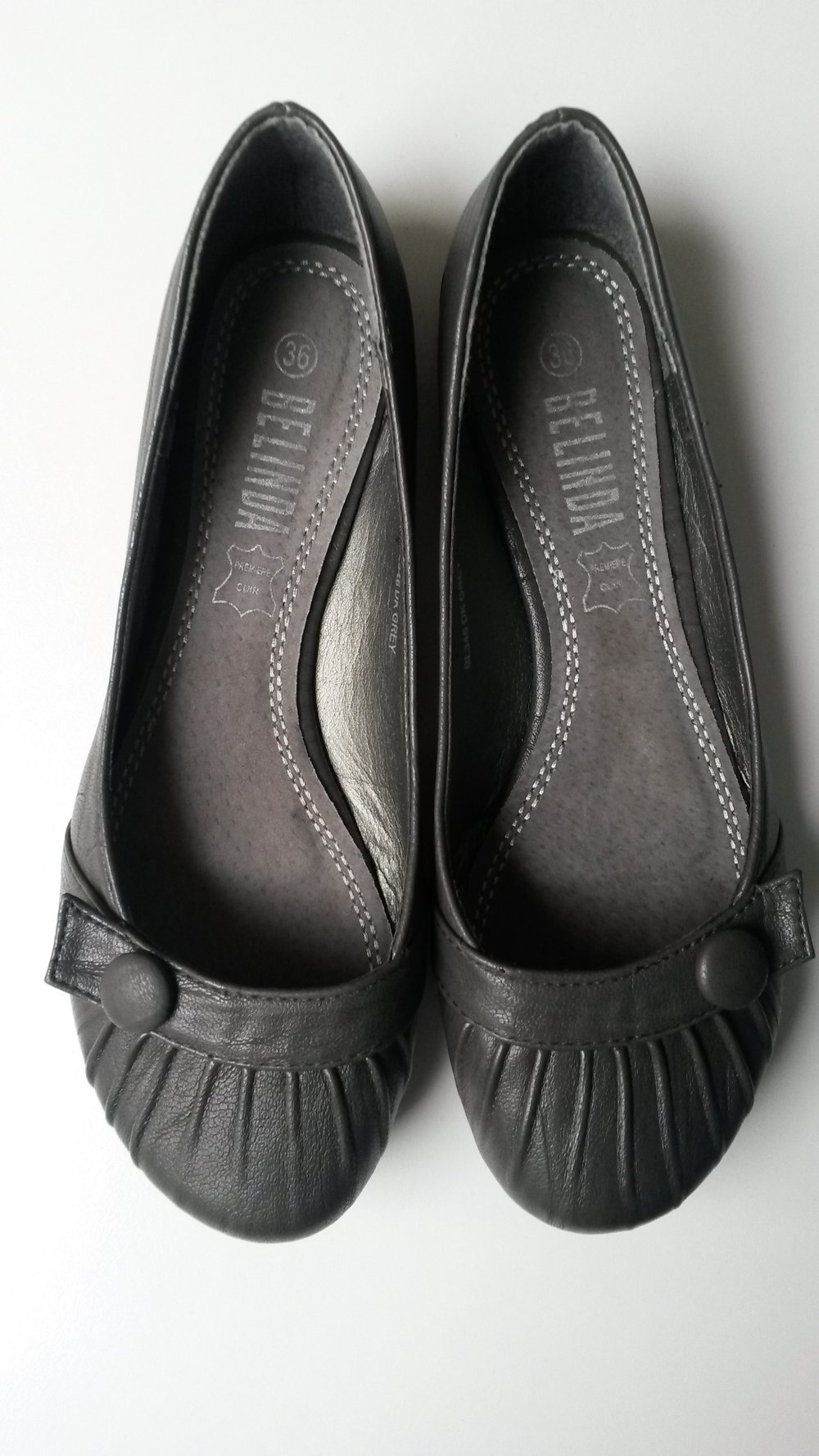 Ballerinas dunkelgrau Gr. 36