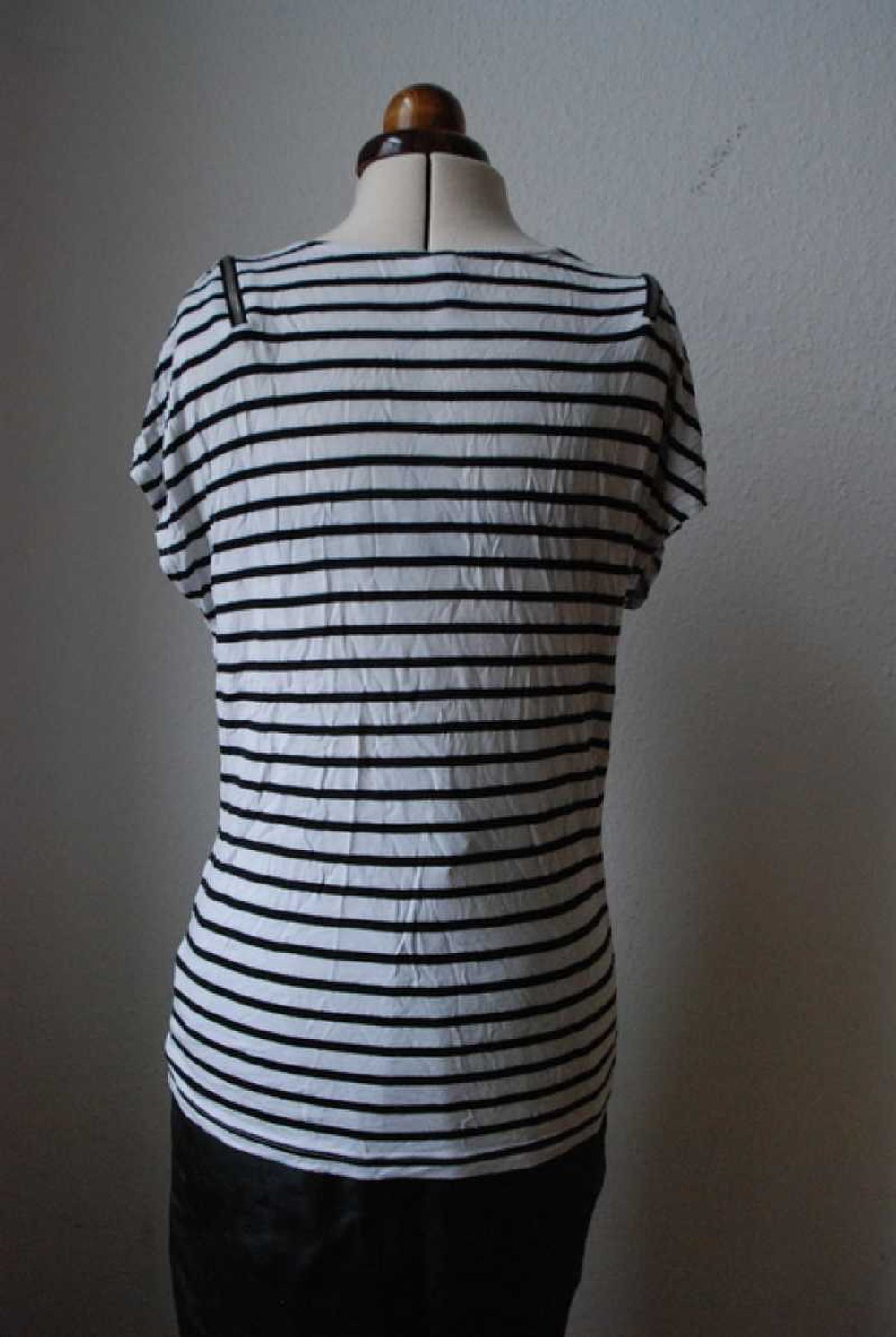 Long Top 80s Style gestreift