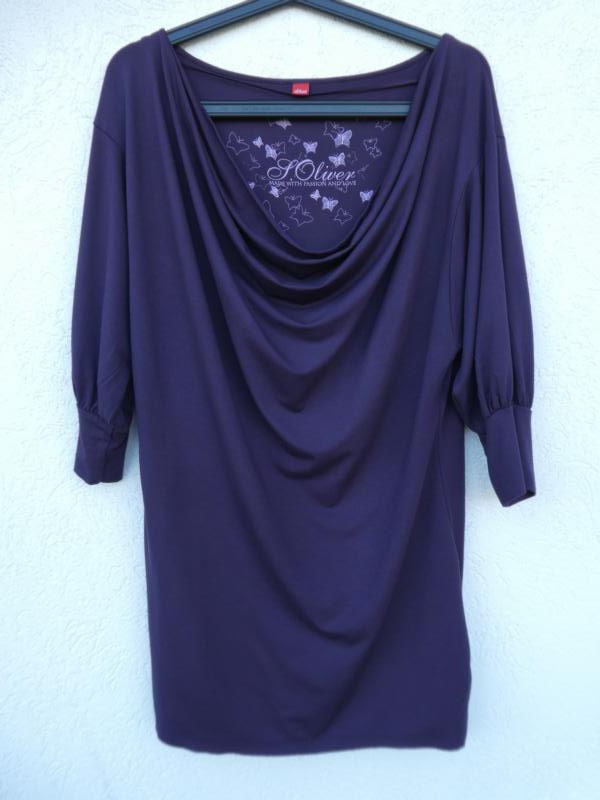 s.Oliver – Damen Oberteil, dunkles Brombeer - Gebraucht, fast wie neu