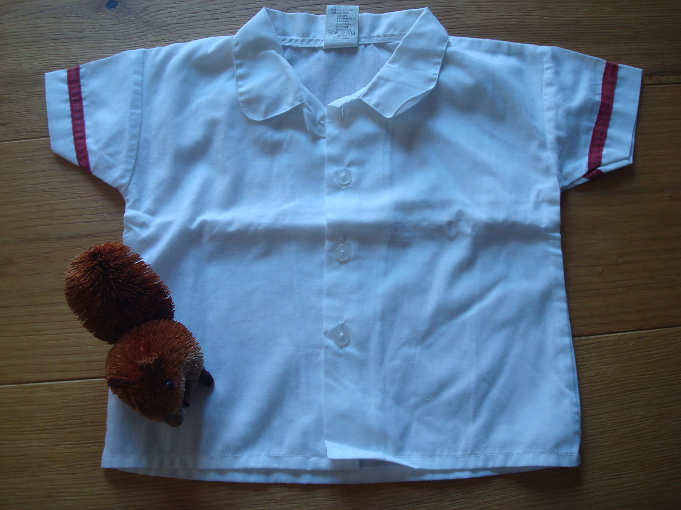 schicke Bluse Kurzarm Gr. 74