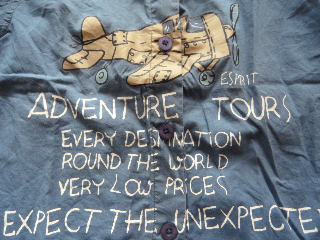 cooles luftiges Hemd für kleine Flugzeug-Fans von Esprit