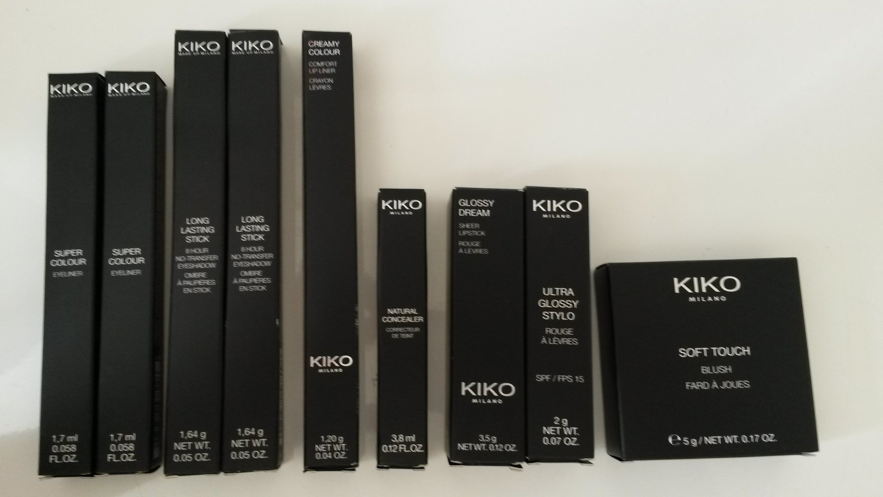 Kiko Probier Set Eyeliner Lippenstift Rouge Concealer