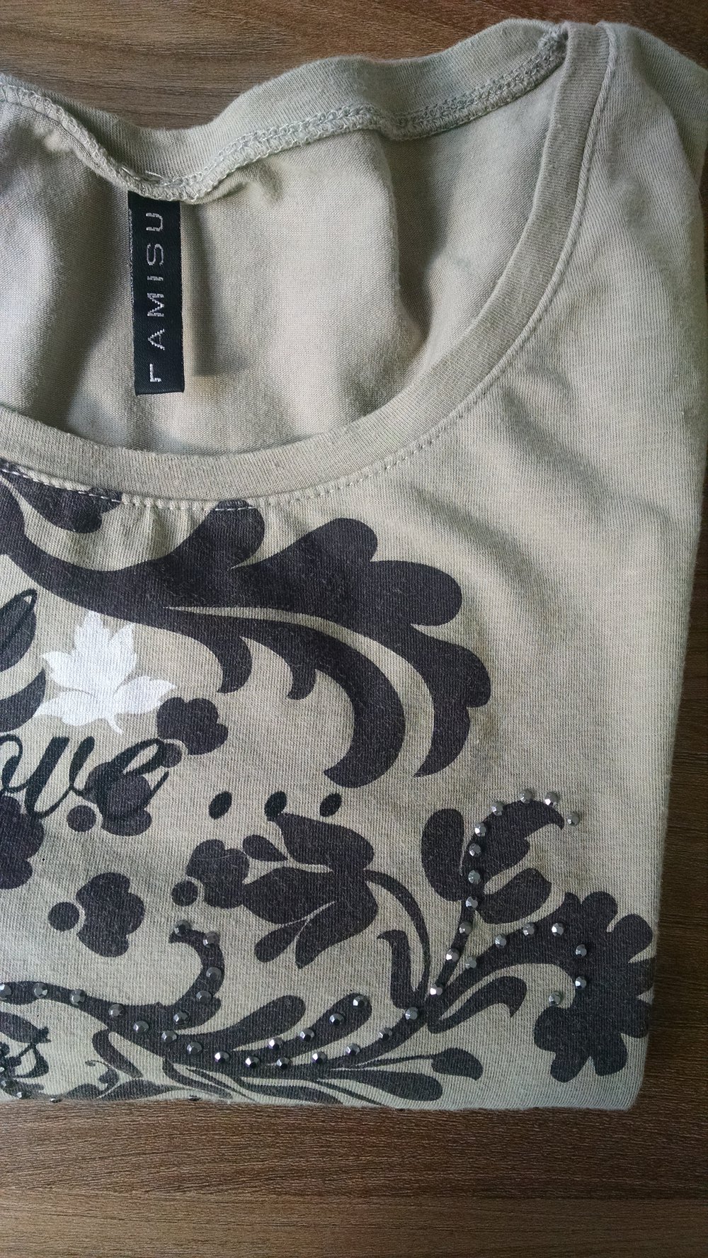 Blumenranken - T-Shirt Gr. L