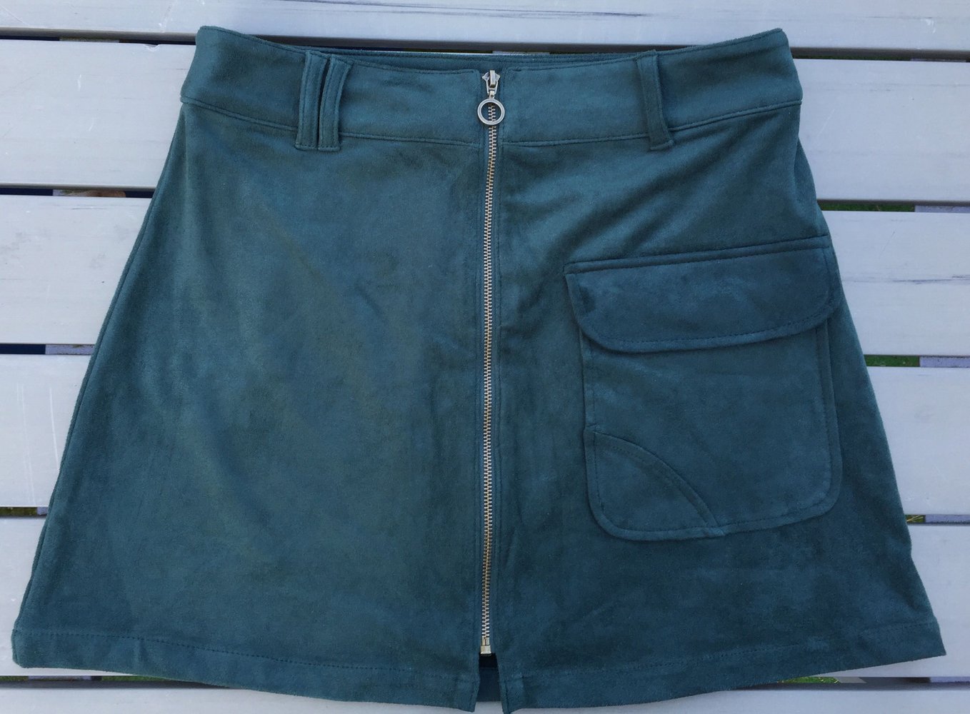 NEU: FOREVER 21 Minirock Wickelrock ZIPPER Gr. XS