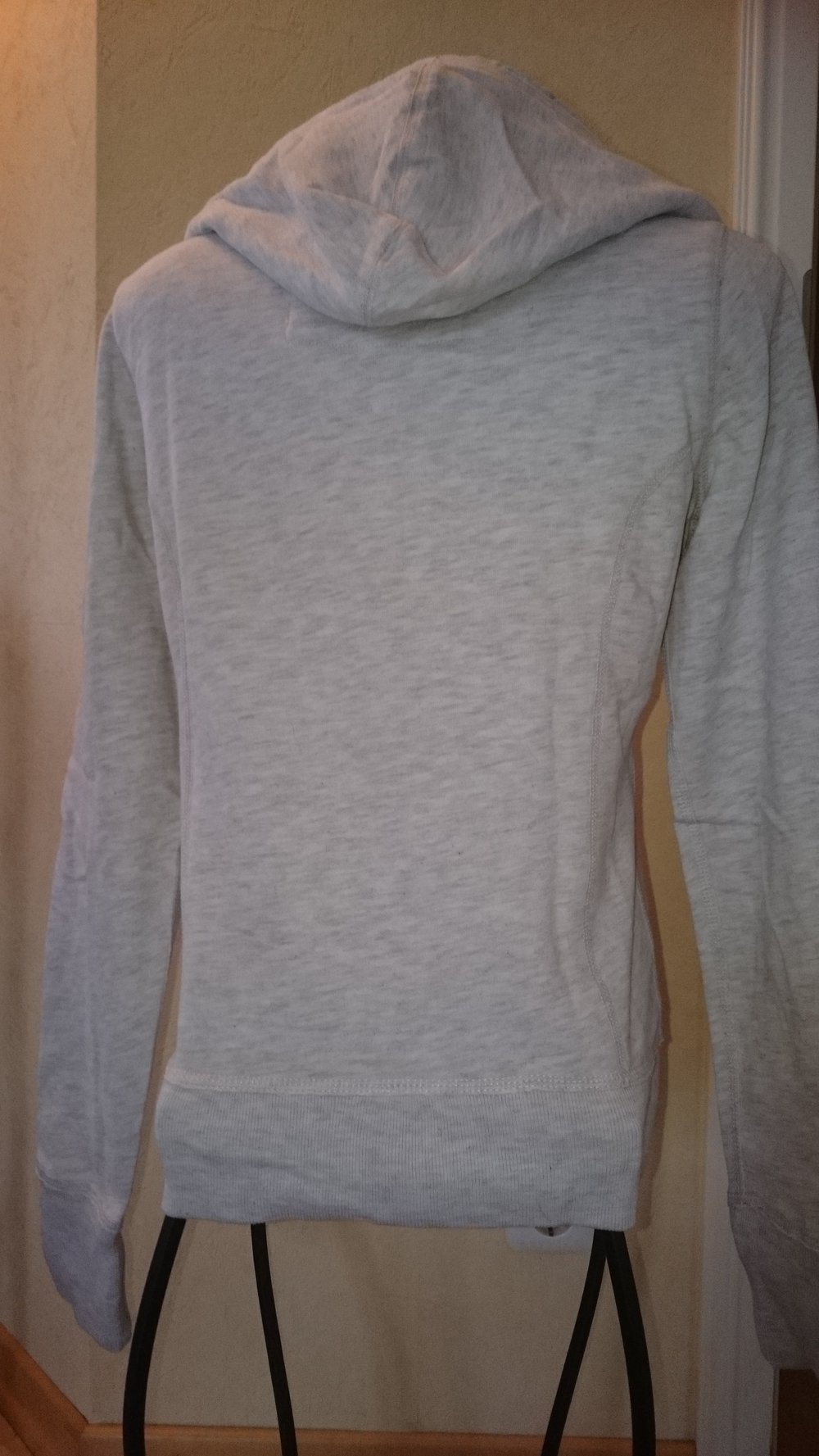 Hollister Sweatshirtjacke Gr L Grau