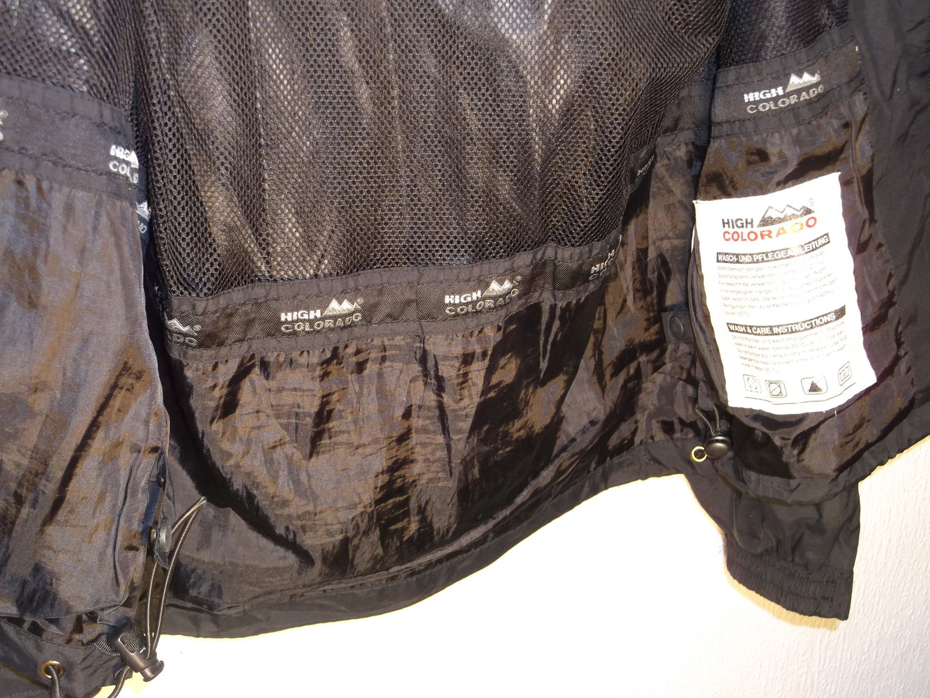 schwarze Regenjacke High Colorado