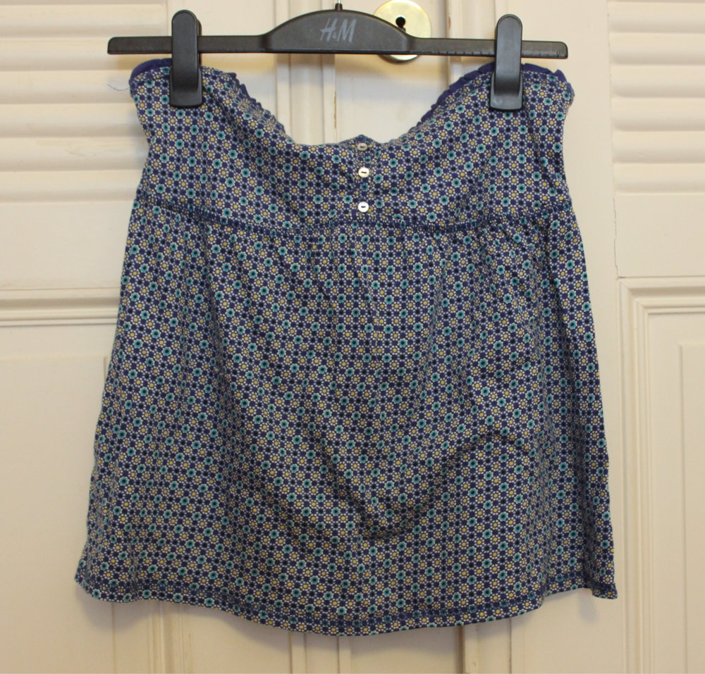 Bandeautop mit Blümchenmuster