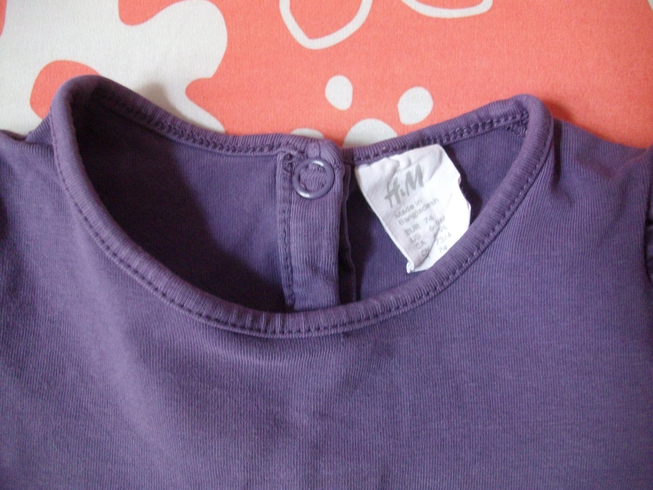 LangarmShirt H&M in Lila Gr. 74 Longsleeve