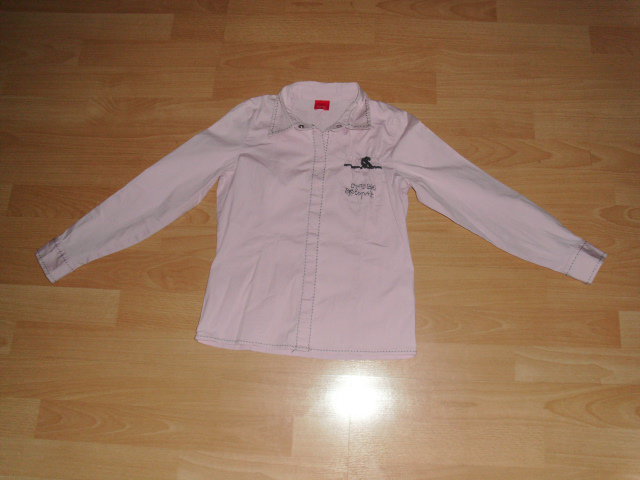 Bluse von Esprit, rosa mit Stickerei, Gr. 122/128