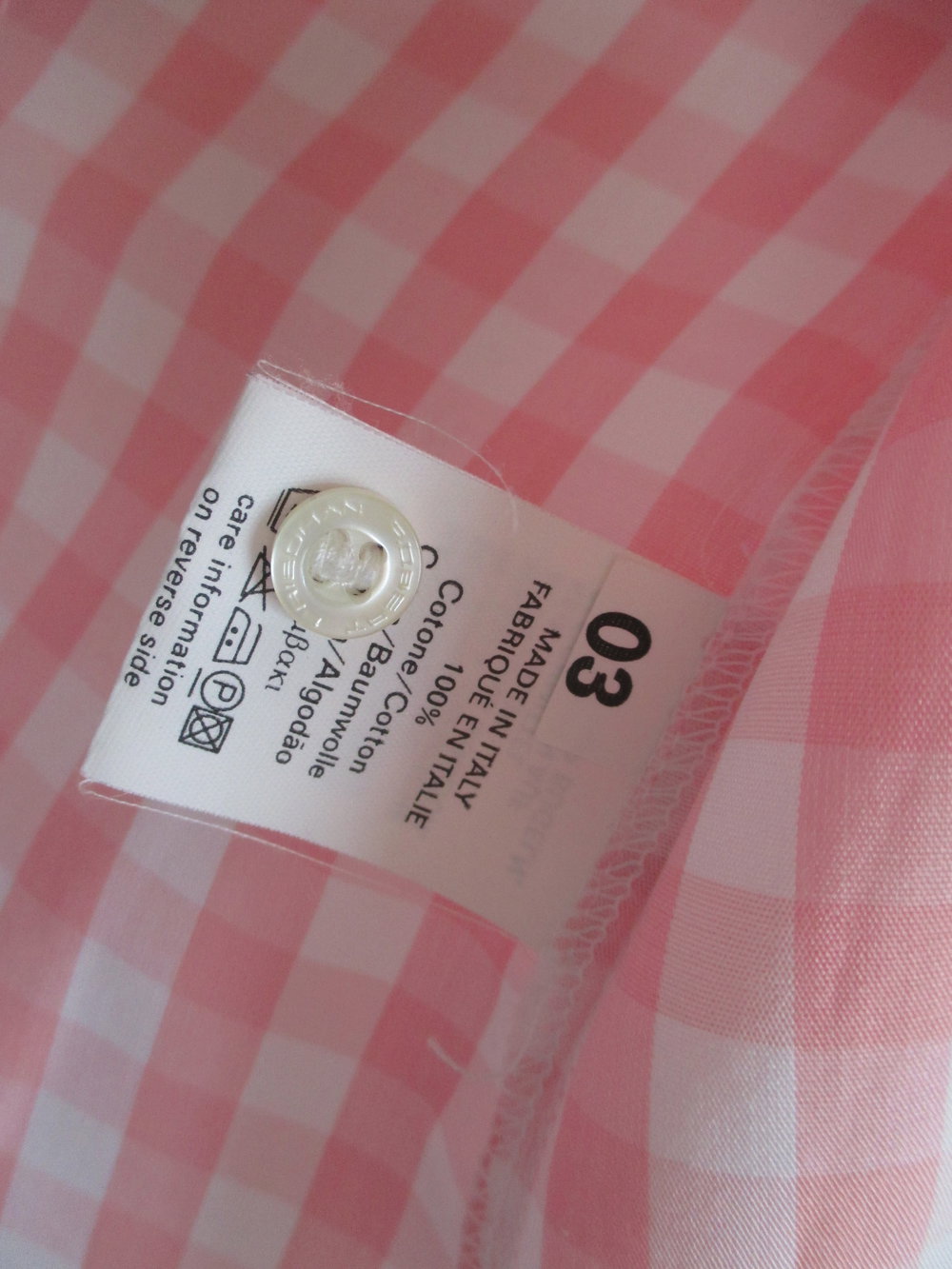 Kurzarmbluse , Trachtenbluse, rosa-weiß kariert, Gr. 36