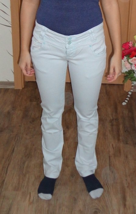 Hose Jeans hellblau Basic