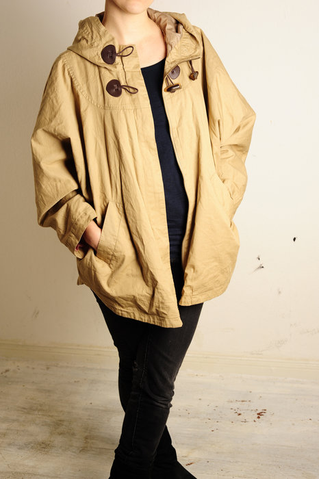 Jacke Übergangsjacke Fledermausärmel Cape Blogger Hipster Boho
