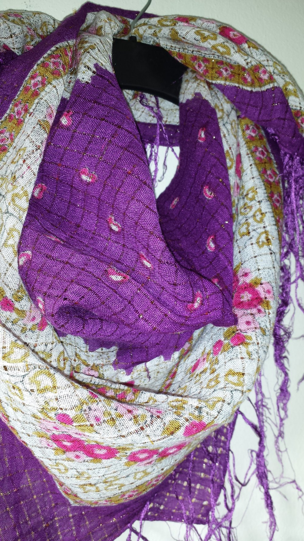 Schickes Tuch quadratisch, lila, 96x96