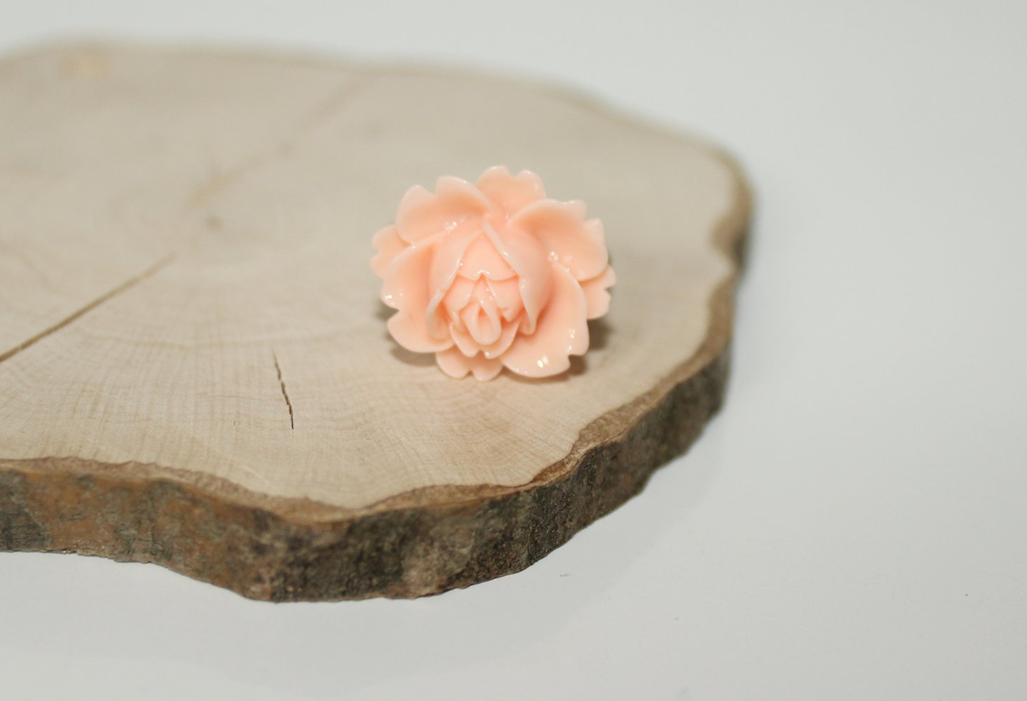 Ring Blume Blüte Rosa Bronze Verstellbar