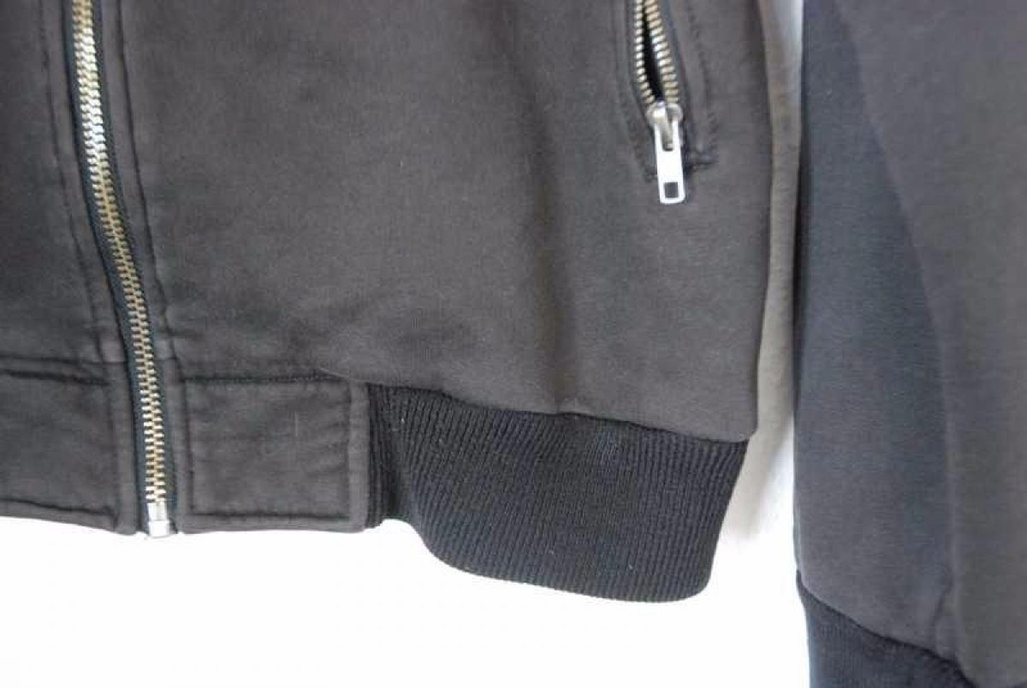 Sweatjacke im Biker Look / Oversized Boyfriend Bikerjacke