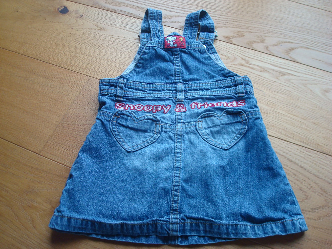 Kleid, Jeanskleid mit Snoopy von H&M Gr. 80