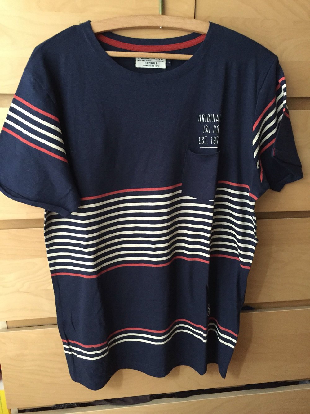 Blaues Shirt mit Streifen von Jack&Jones 