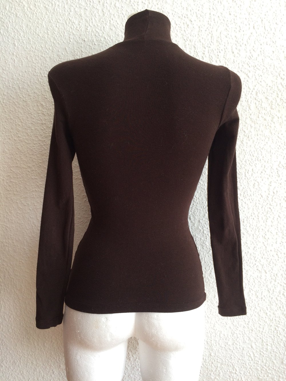 Chou de PEDU Pullover, Oberteil, Jumper, Top aus Jersey mit Rollkragen in Braun