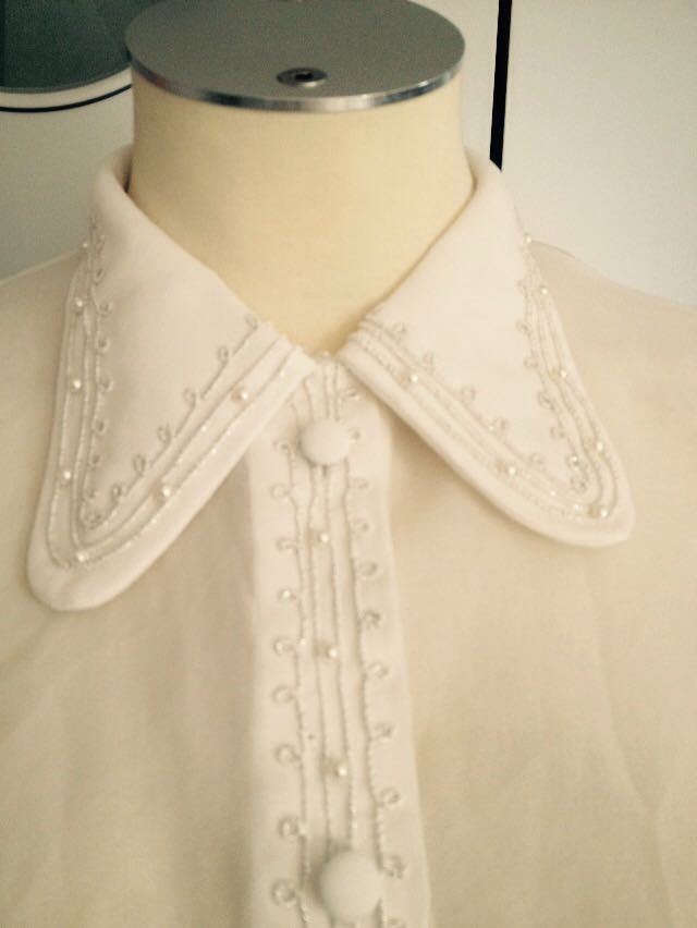 Exclusive Design Vintage Bluse Einzelstück 