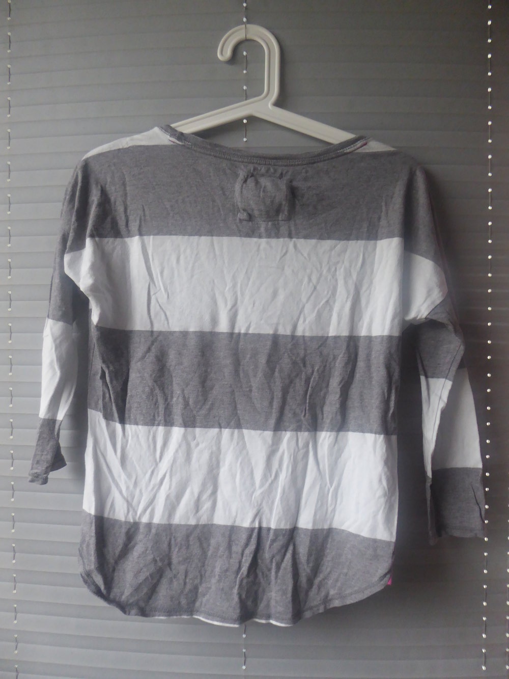 Grau/weißes 3/4 arm Shirt von Abercrombie&fitch