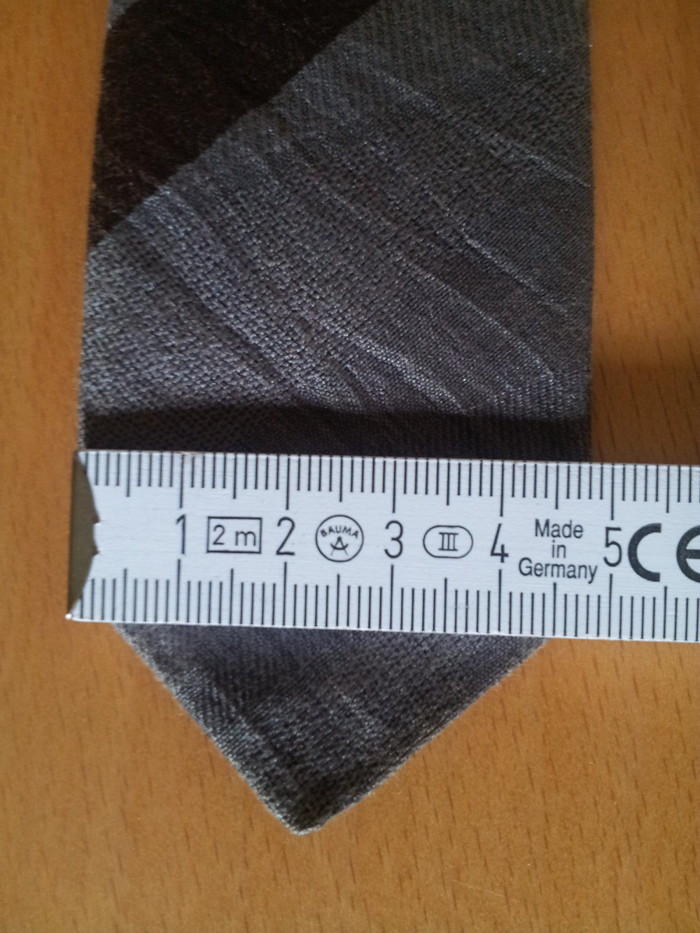 schmale Krawatte, blau, grau, braun, crashlook