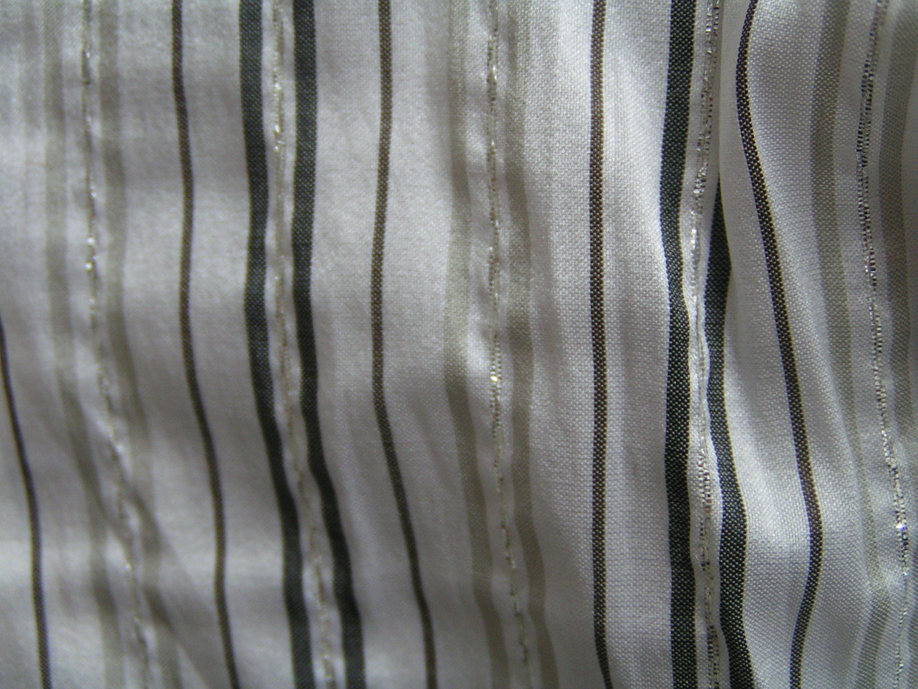 Bonita Crash Bluse Weiß Silber Grau 29% Seide Gr. 42 L NEU 79,90€