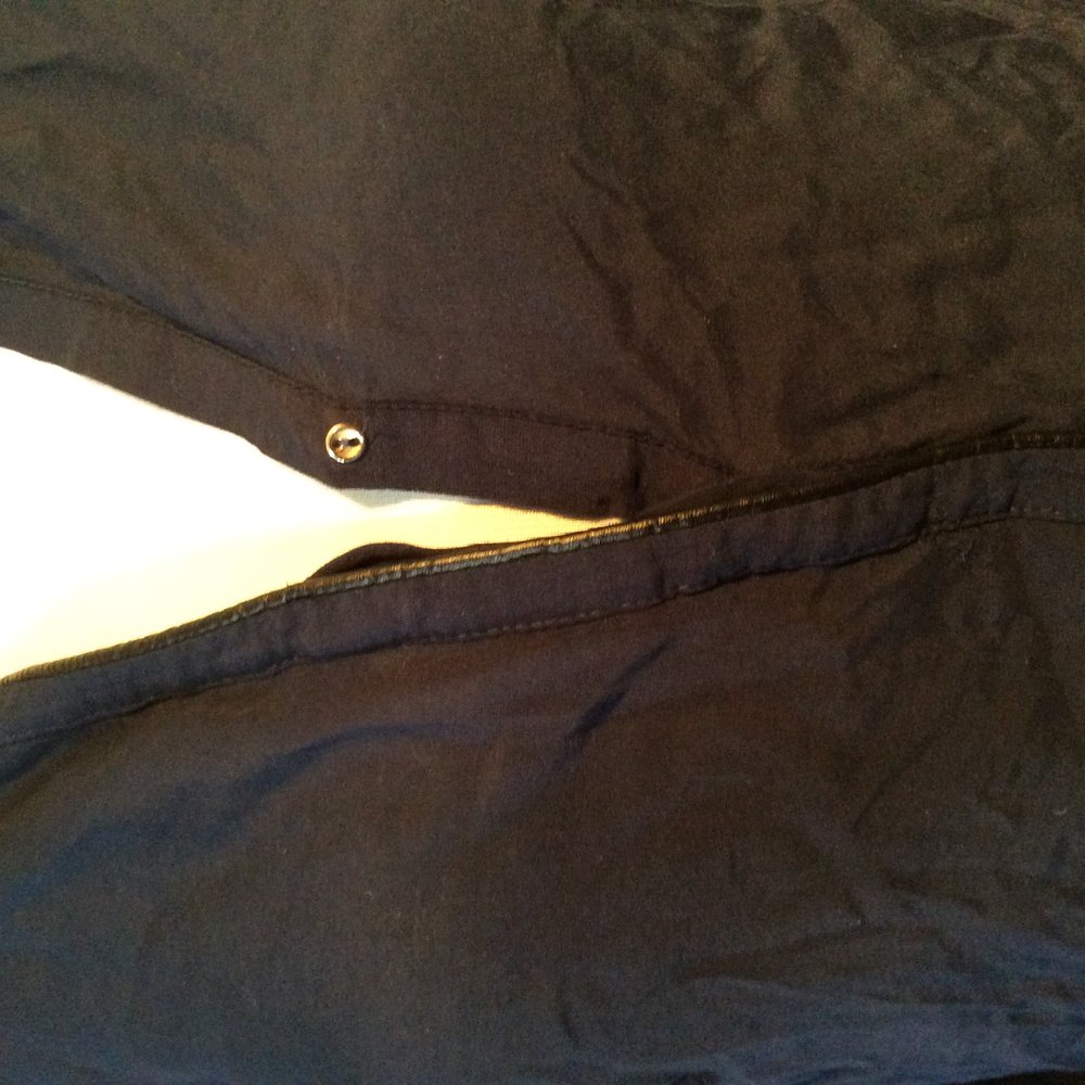 Zara Women Bluse  Größe S dunkelblau transparent mit Ledereinsatz Lederimitat sehr sehr guter bis neuwertiger Zustand 