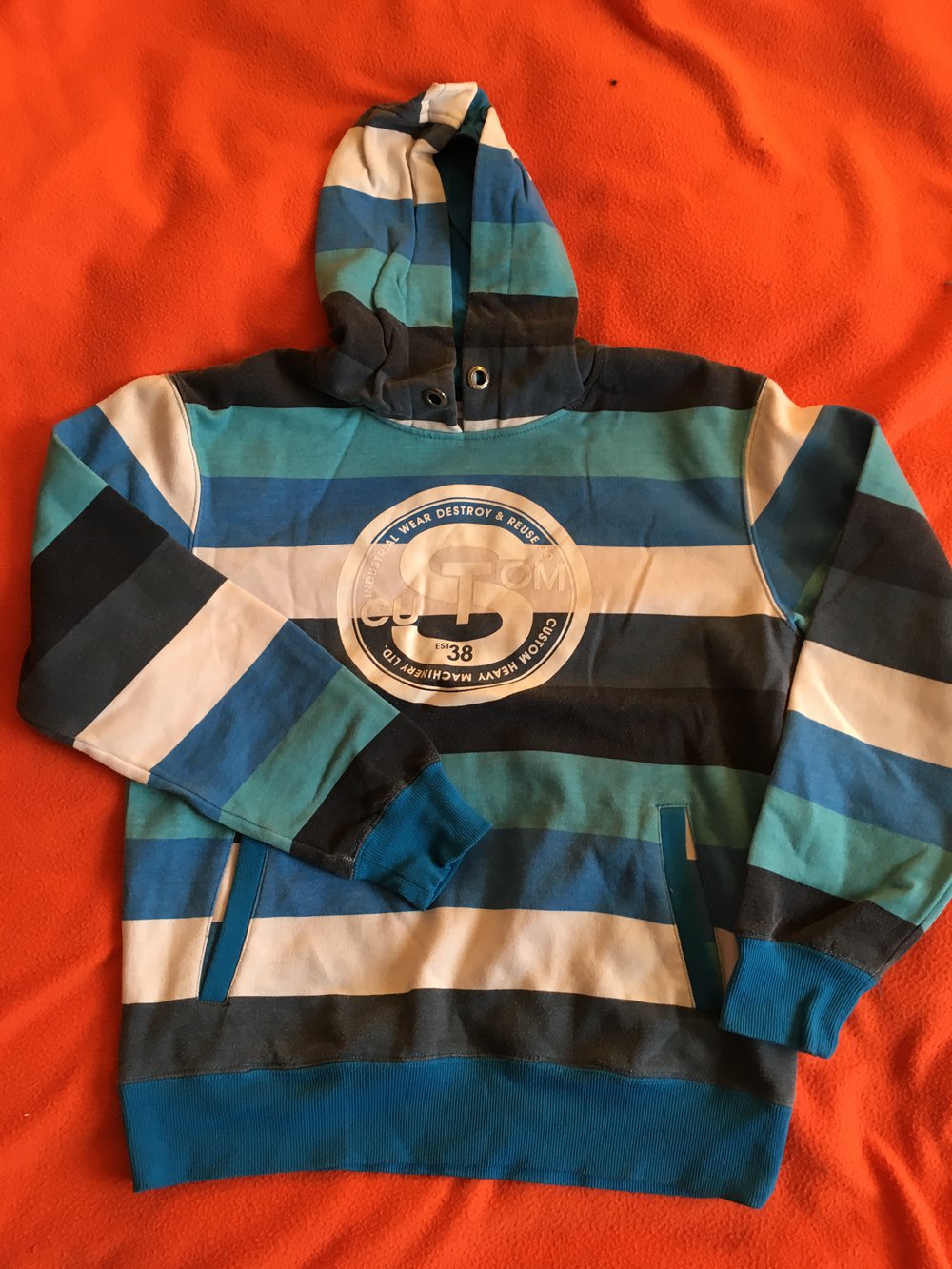 neuer Kapuzenpulli, Sweatshirt, Hoodie gestreift