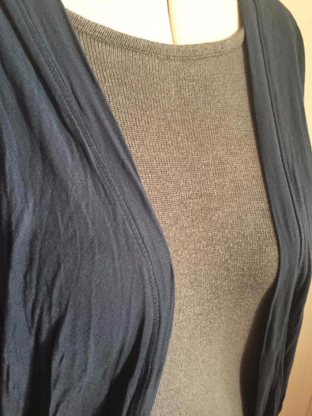 Gradient Cardigan mit Fledermausärmeln