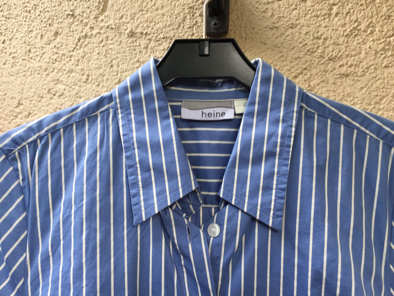 Bluse - blau/ weiß - Heine 