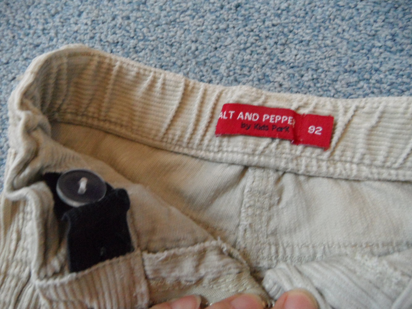 Salt and Pepper Cordhose mit Applikationen