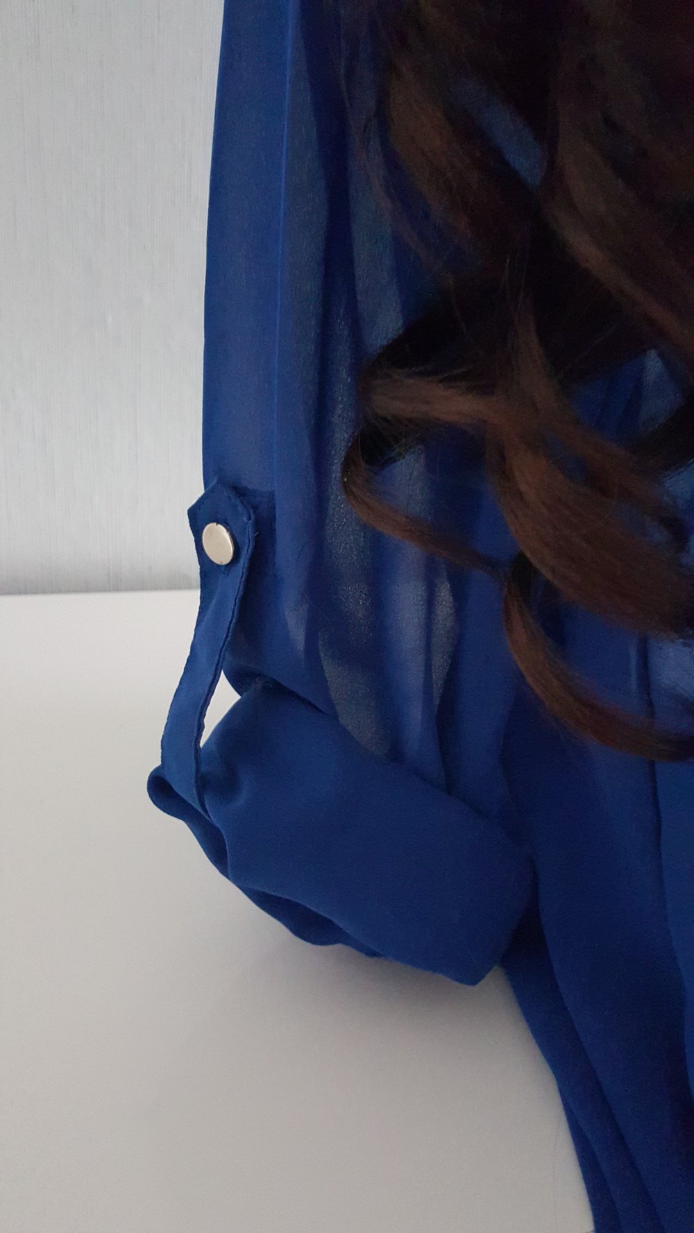 Bluse Blau ausgez. XL auch L 40