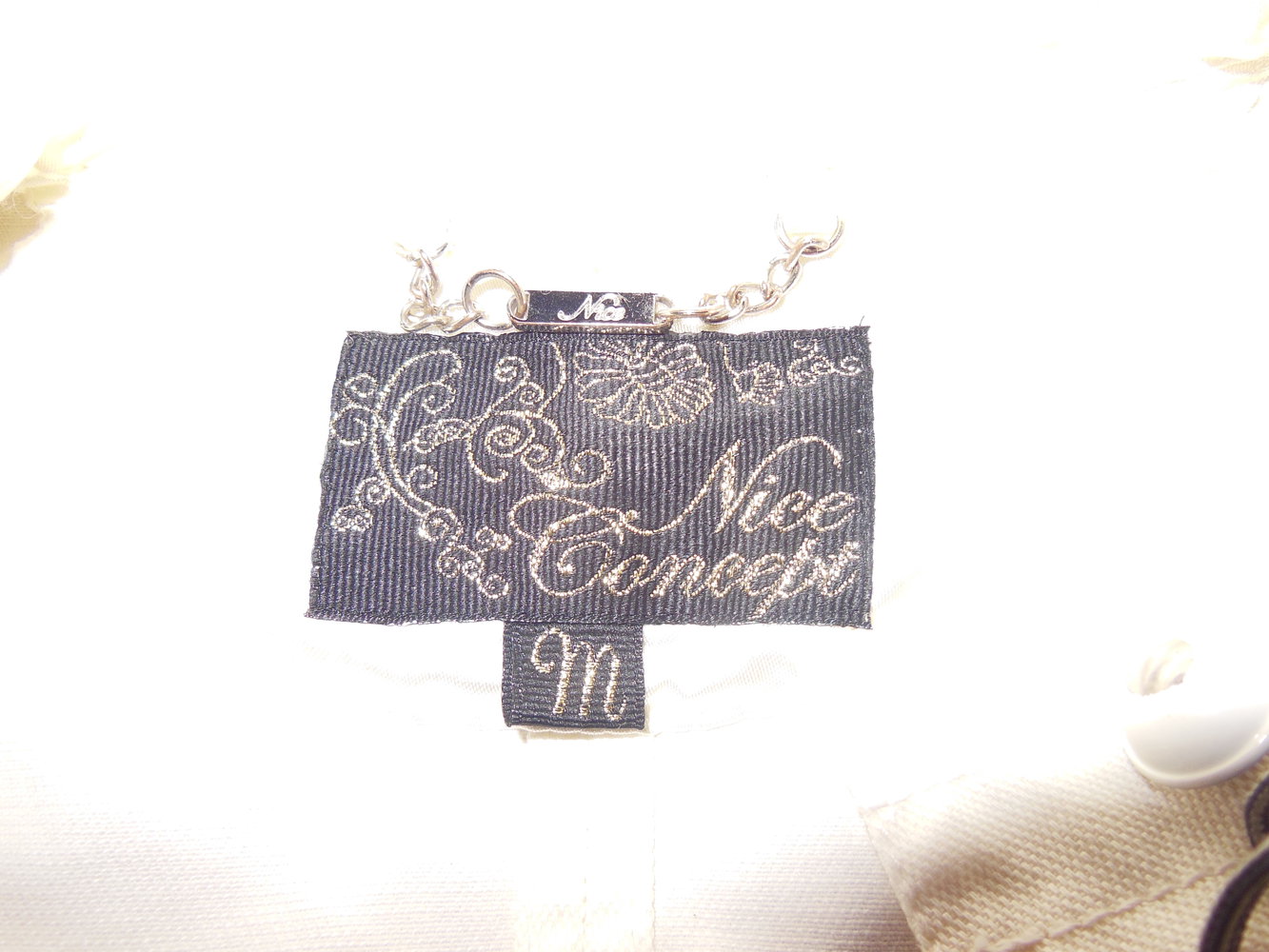 Weiße Sommer Jacke Größe M / S