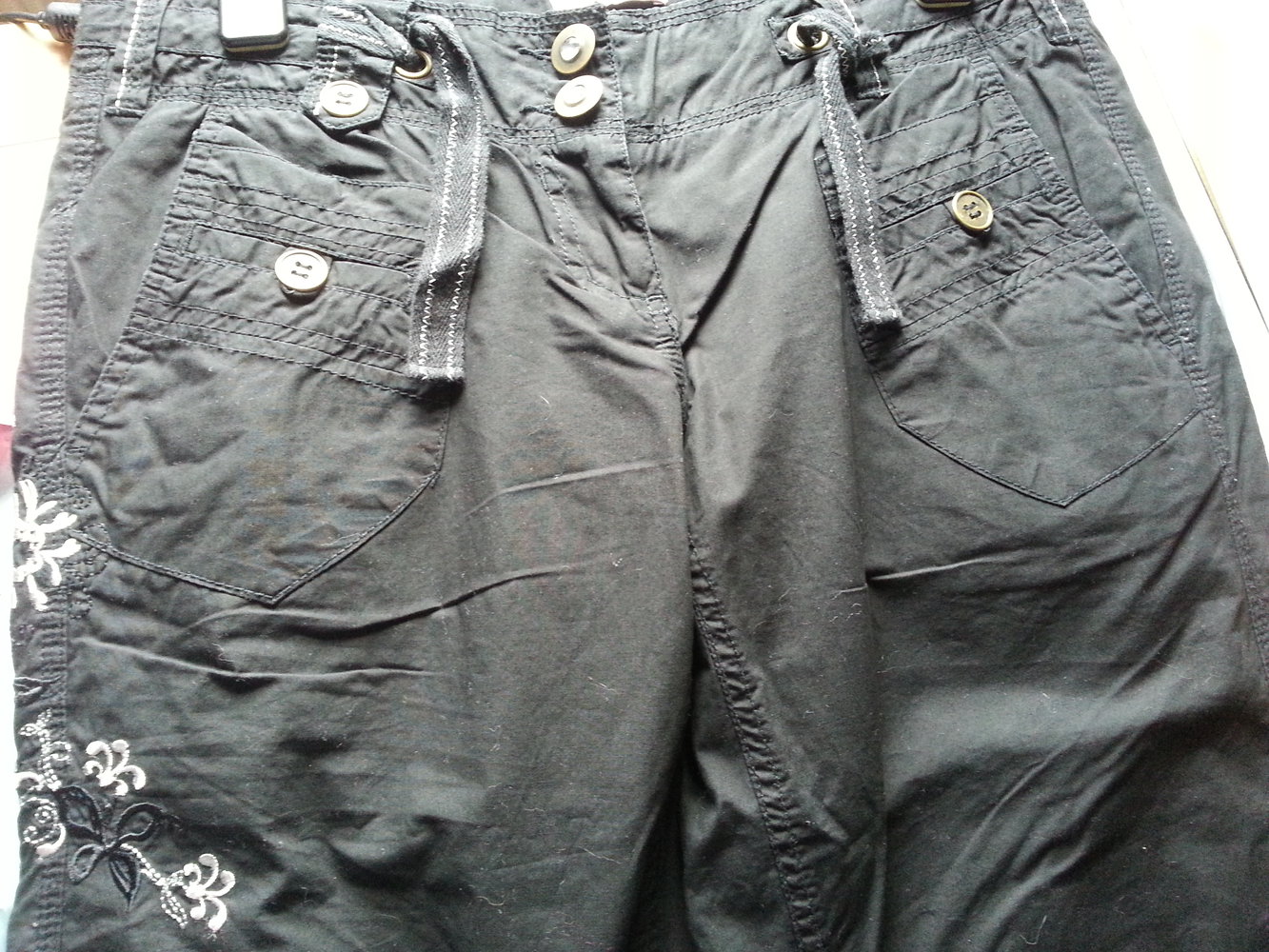 Hose schwarz luftig locker Orsay 38