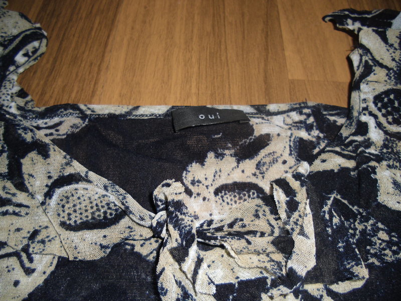 Gemustertes Volant-Top von Oui