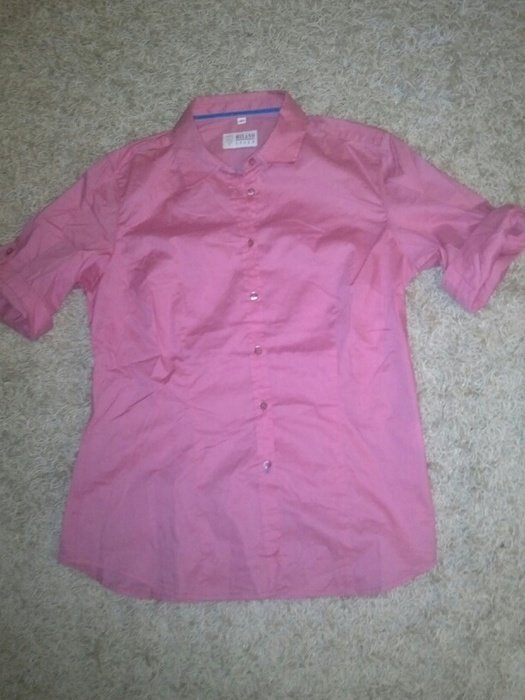 Pinke kurzärmelige Bluse von Milano