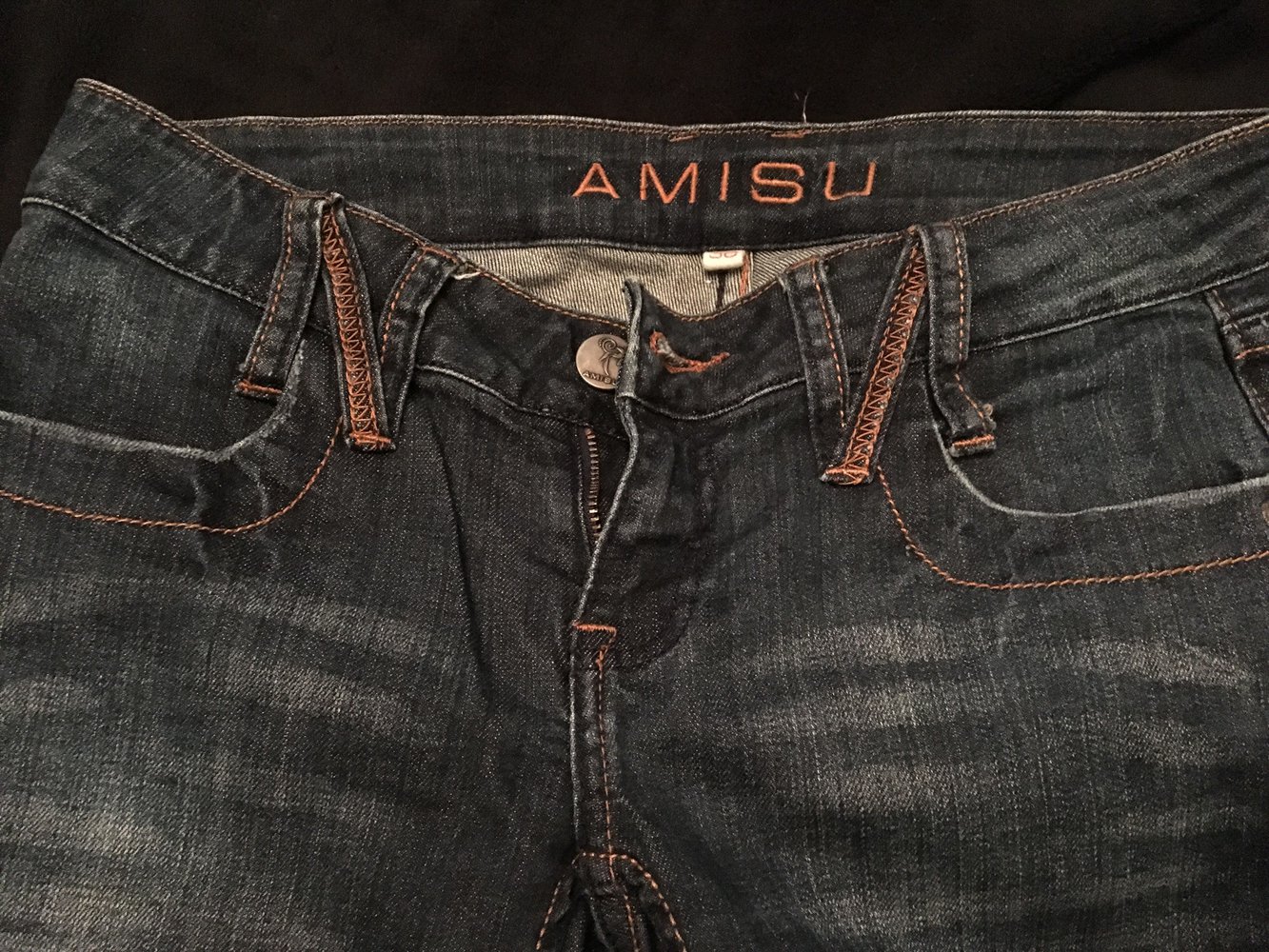 Kurze Jeanshose von Amisu