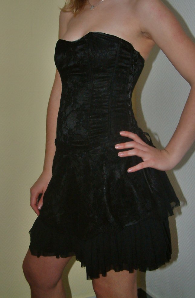 Spitzenkleid schwarz