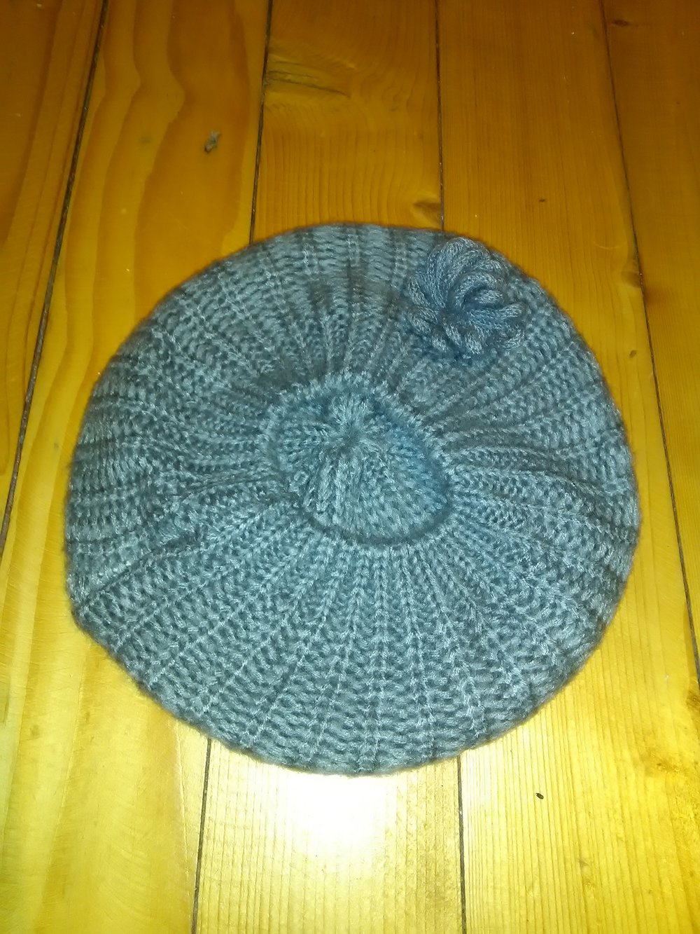 Wintermütze Beanie mit Schlal hellgrau Vintage Business
