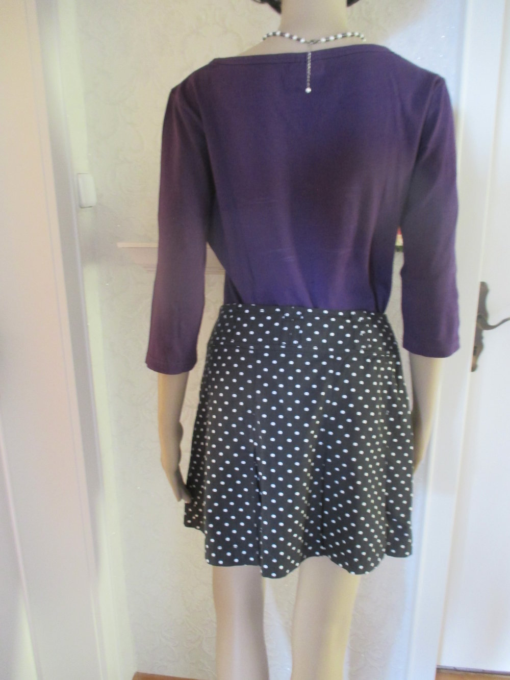 NEUw * Sexy * modern * Punkte * Polka Dots * Tupfen * Falten * Mini Rock 