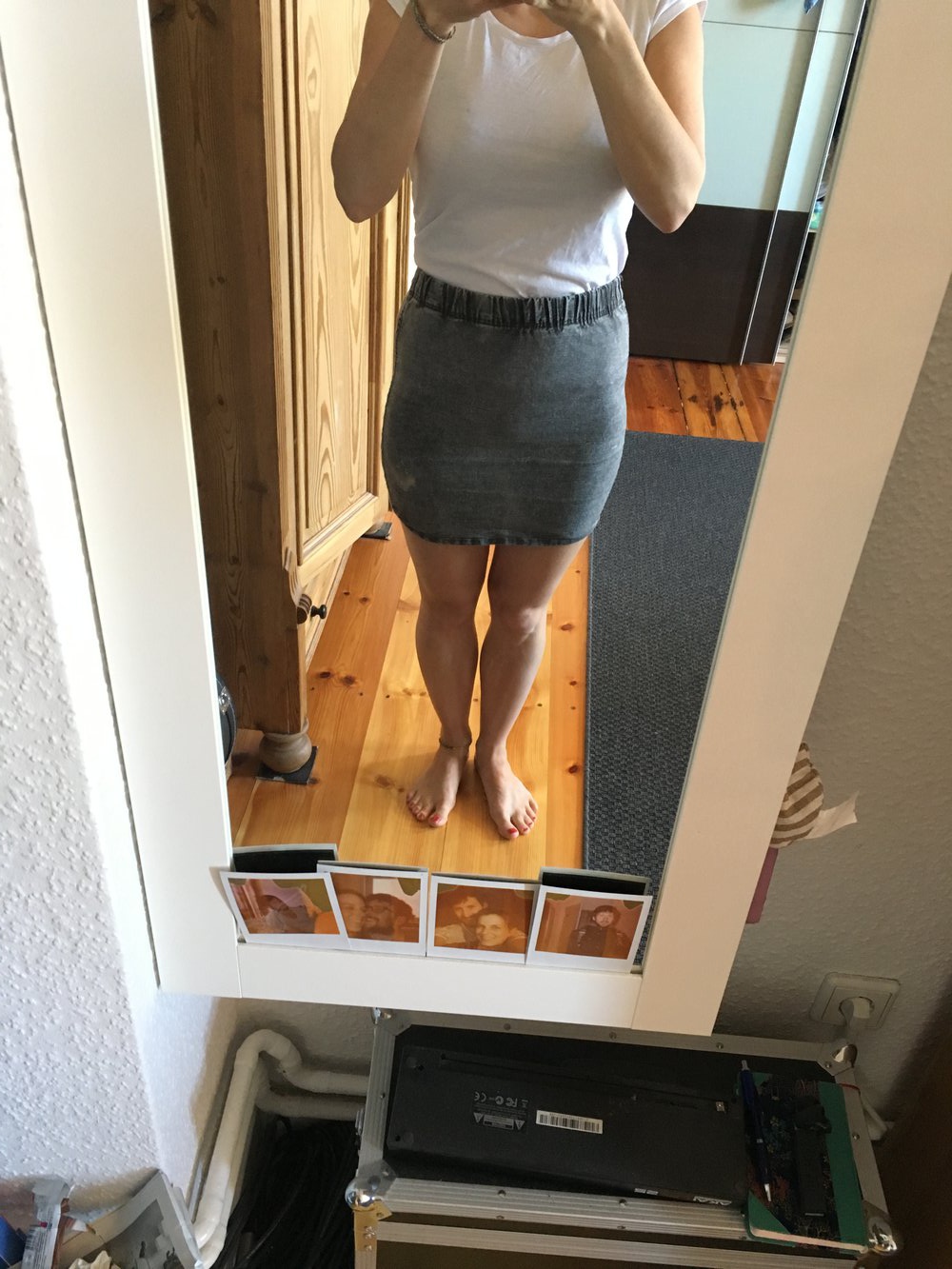 Elastischer Jeansrock