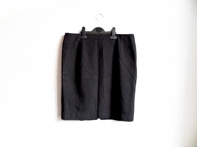 Schwarzer Bleistiftrock Gr. M 38 40 Cord Jeans von professioneller Schneiderin angefertigt