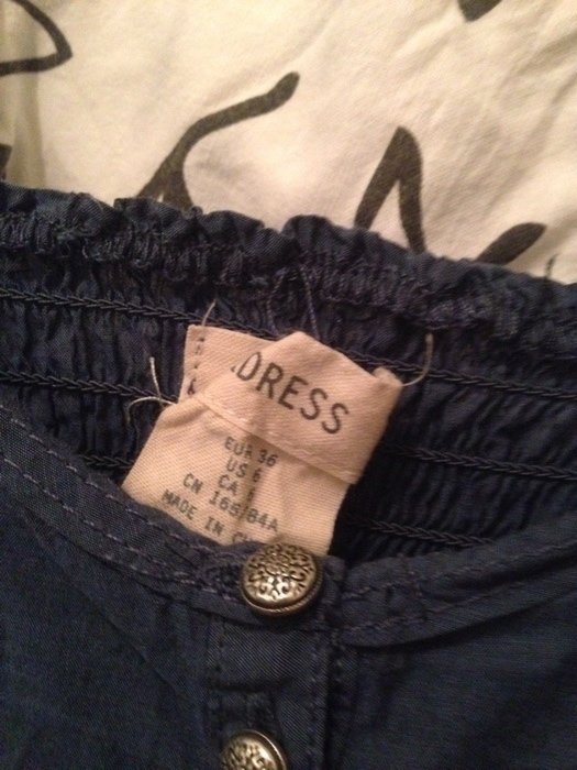 Blaues Hippie Maxikleid von H&M 