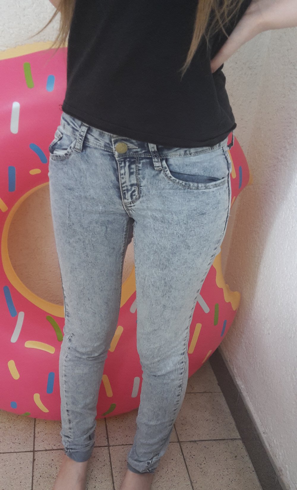 Hellblaue Jeanshose Tally Weijl