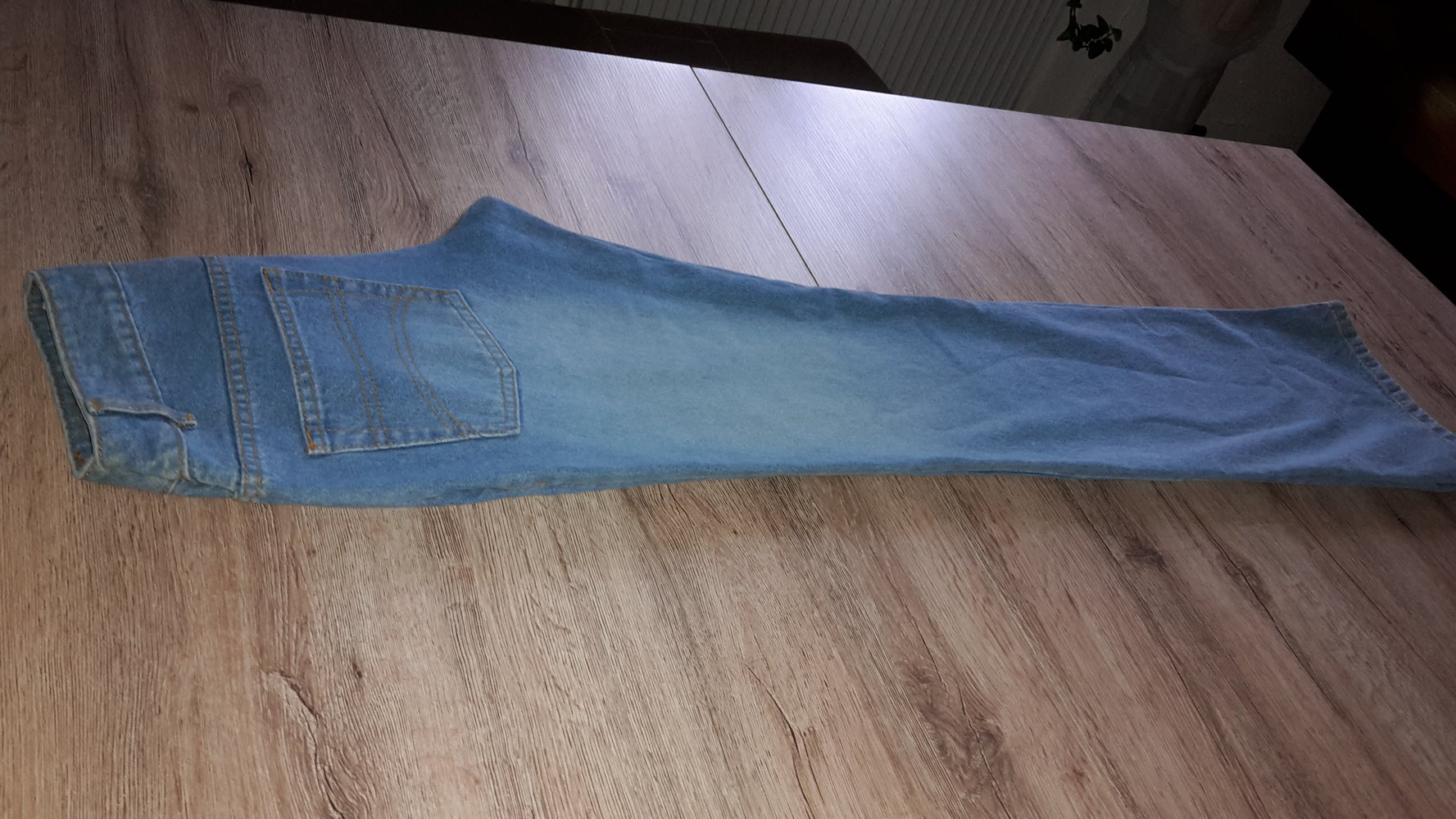 John F. Gee Gr. 34 Jeans Hellblau blau hight waist kornblumen 