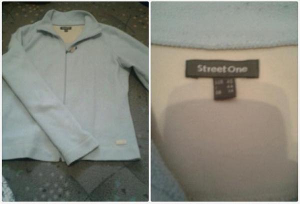 Hellblaue fleecejacke winter Herbst Street One 