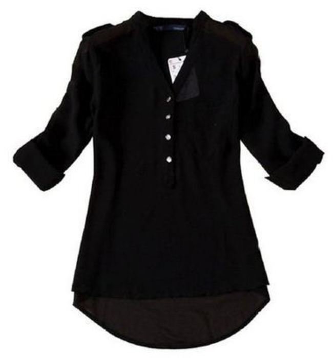 schicke vokuhila bluse chiffon