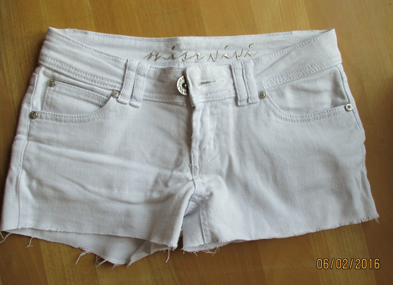 Weiße Hotpant, Gr. S